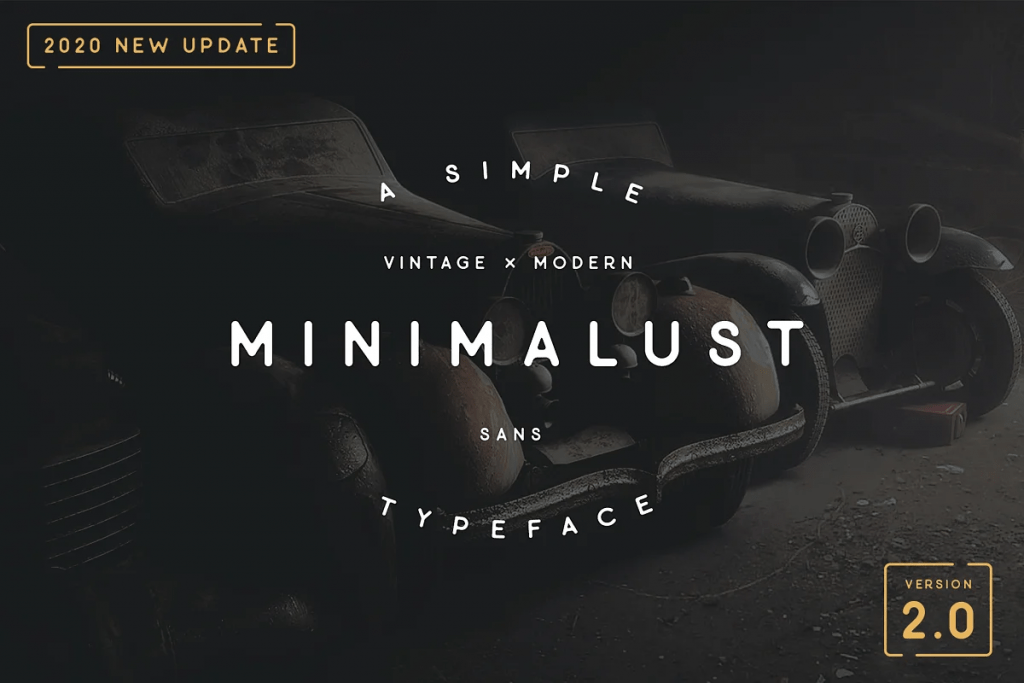 Minimalust Typeface – 2020 UPDATE
