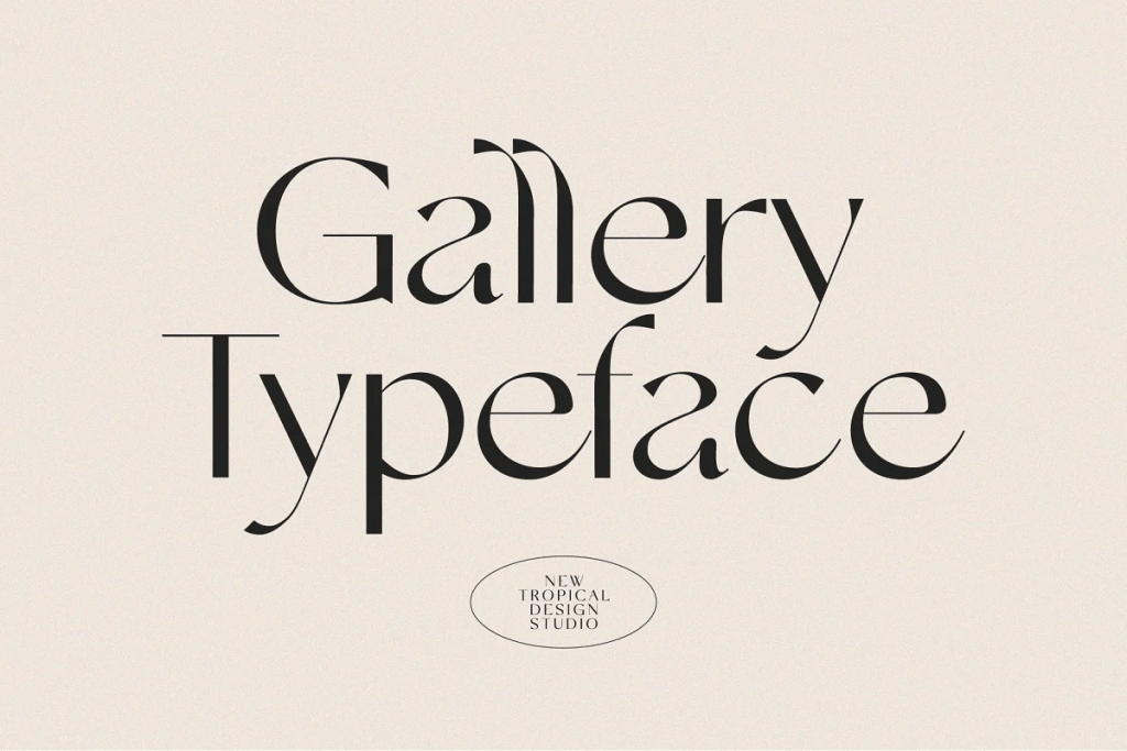 Gallery Modern Font font preview