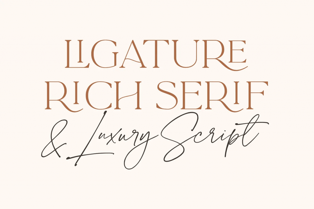 La Luxes Font Duo + Logos font – sample 4