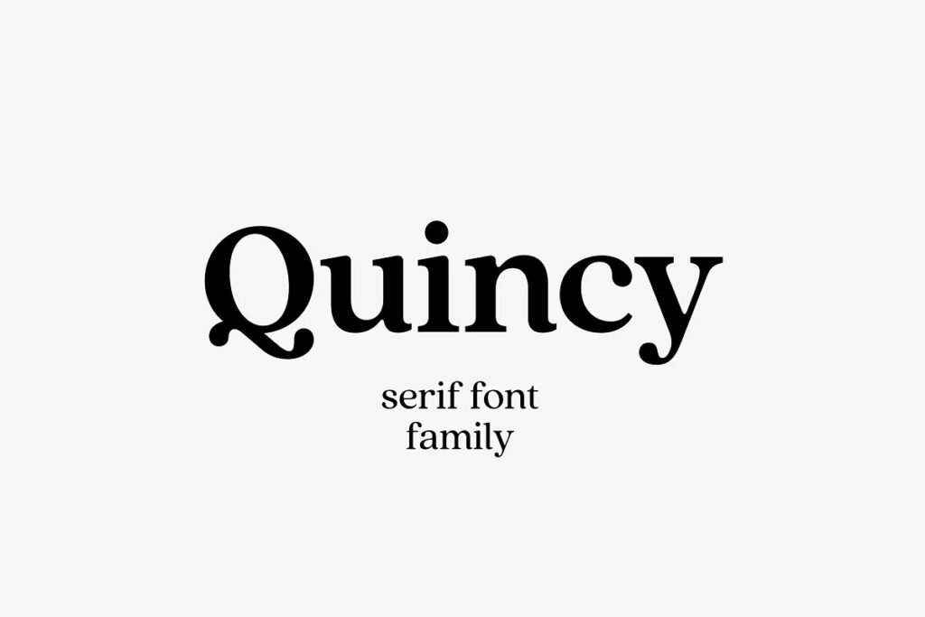 Quincy CF: vintage serif font family