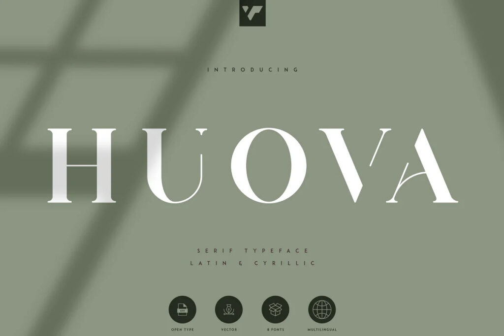 Huova Serif Typeface | 4 fonts